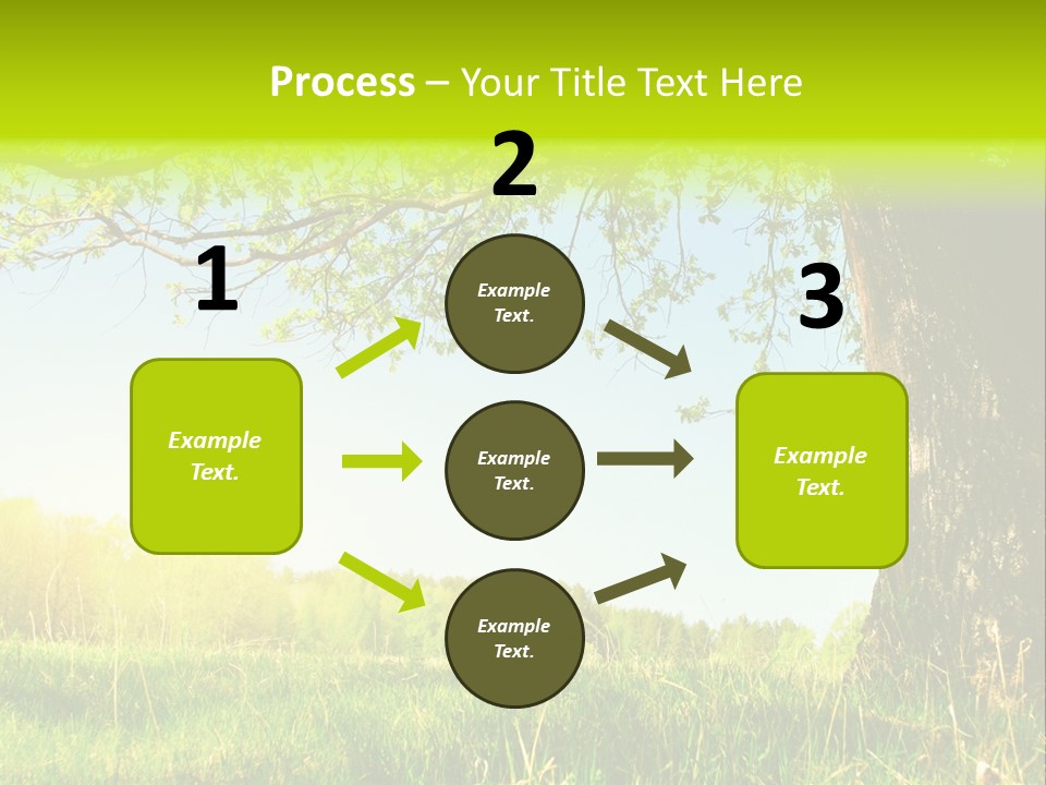 Tree Tall Leaf PowerPoint Template