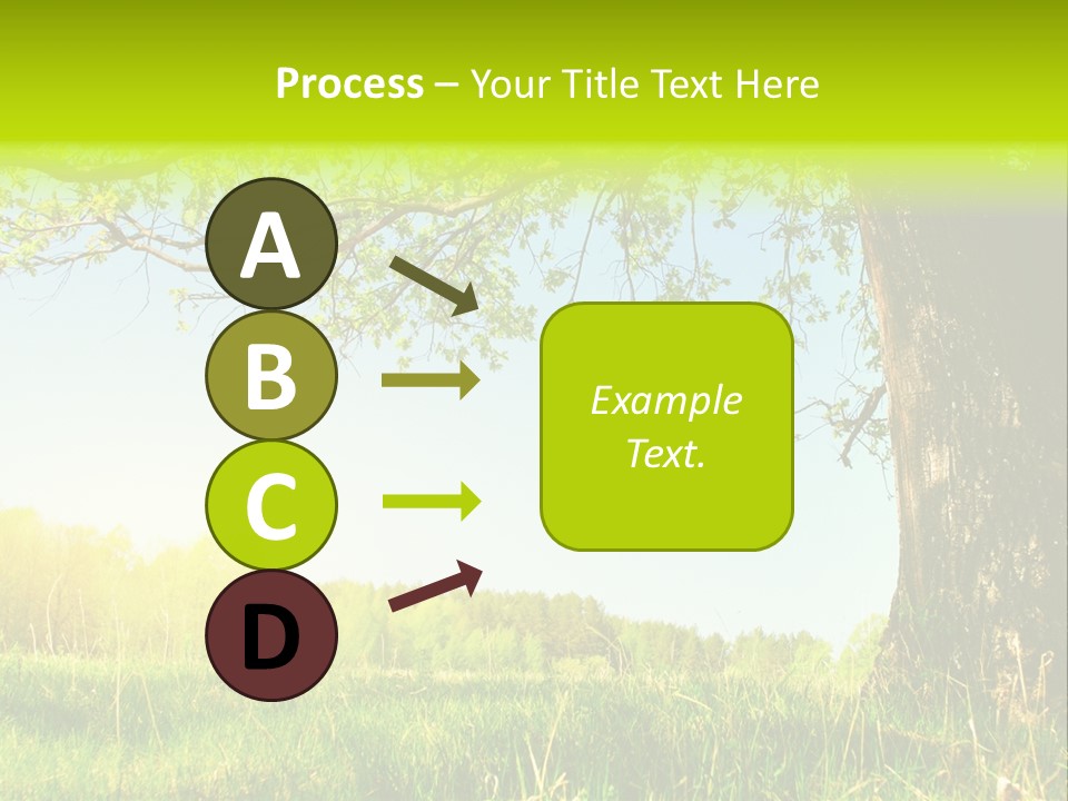 Tree Tall Leaf PowerPoint Template