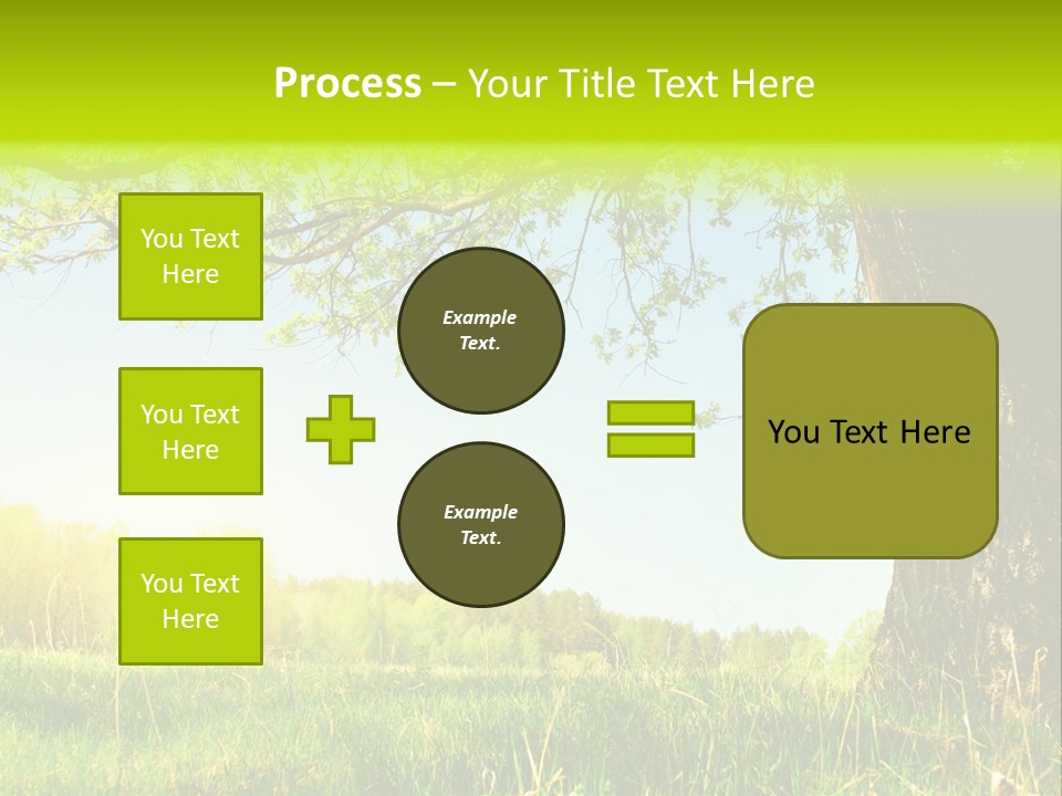 Tree Tall Leaf PowerPoint Template