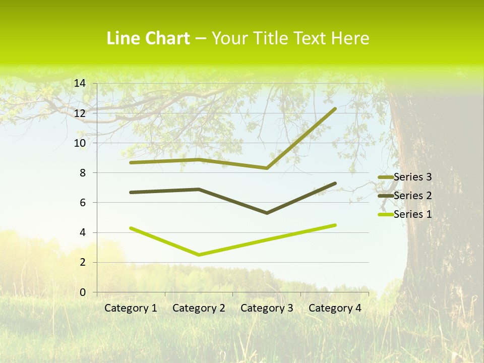 Tree Tall Leaf PowerPoint Template
