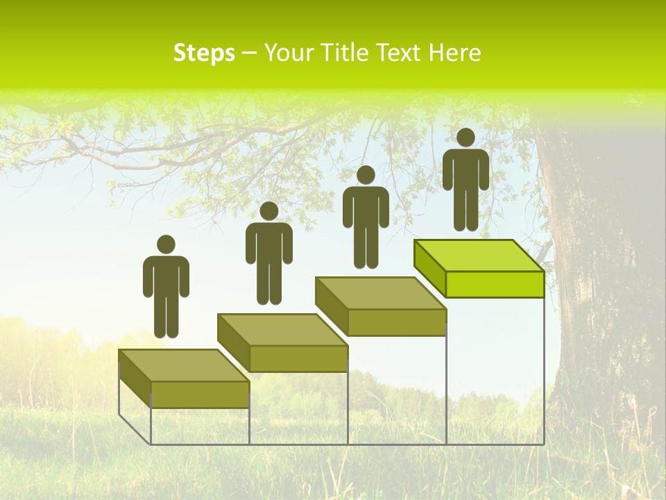 Tree Tall Leaf PowerPoint Template