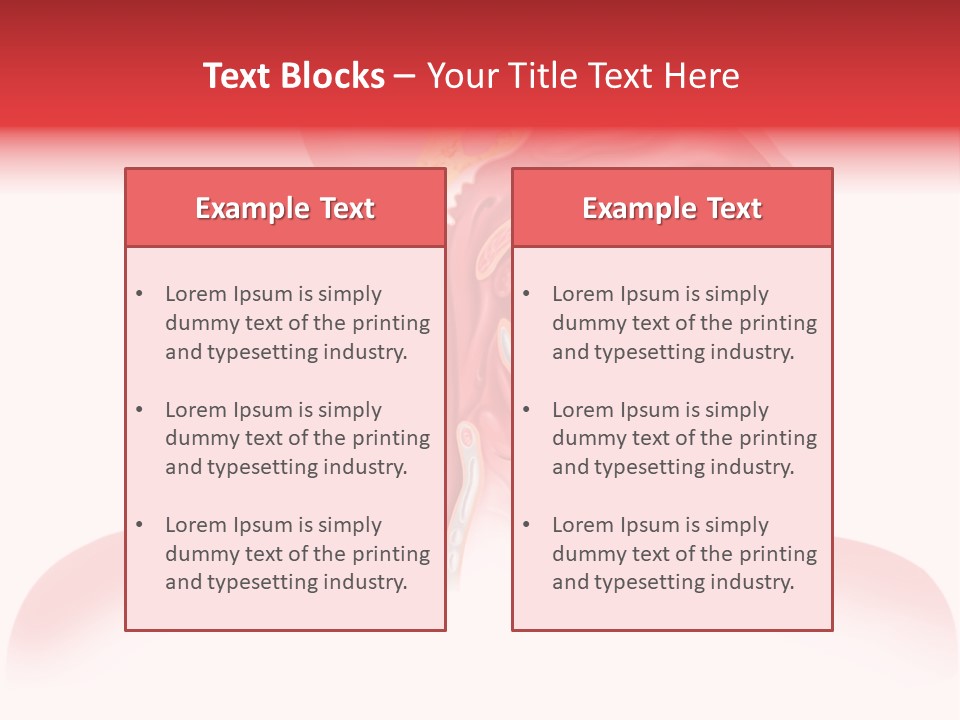 Diagram Oxygen Human PowerPoint Template