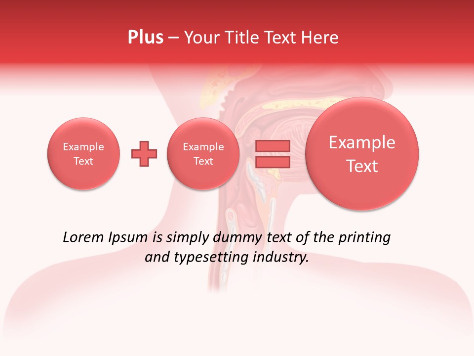 Diagram Oxygen Human PowerPoint Template