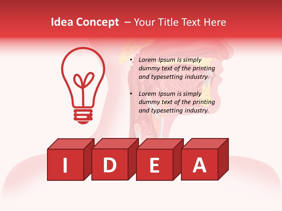Diagram Oxygen Human PowerPoint Template