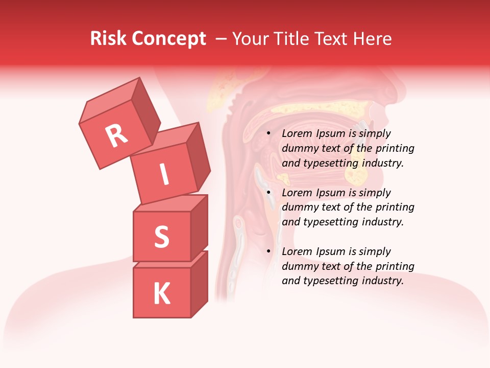 Diagram Oxygen Human PowerPoint Template
