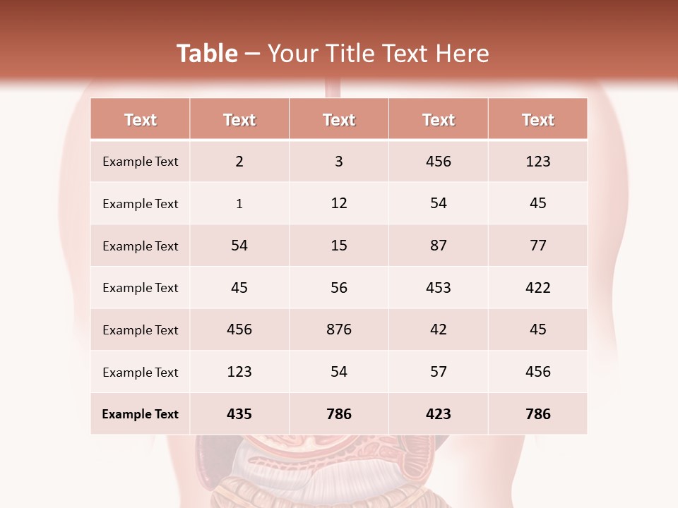 Symbol Health Cecum PowerPoint Template