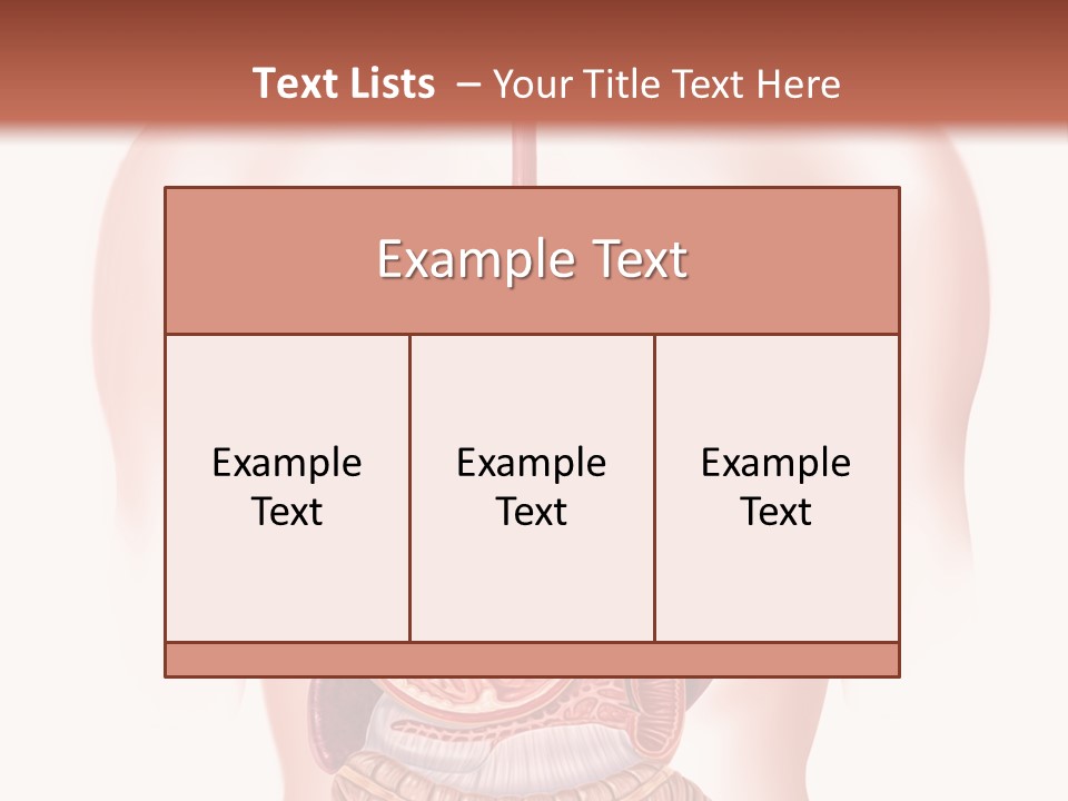 Symbol Health Cecum PowerPoint Template