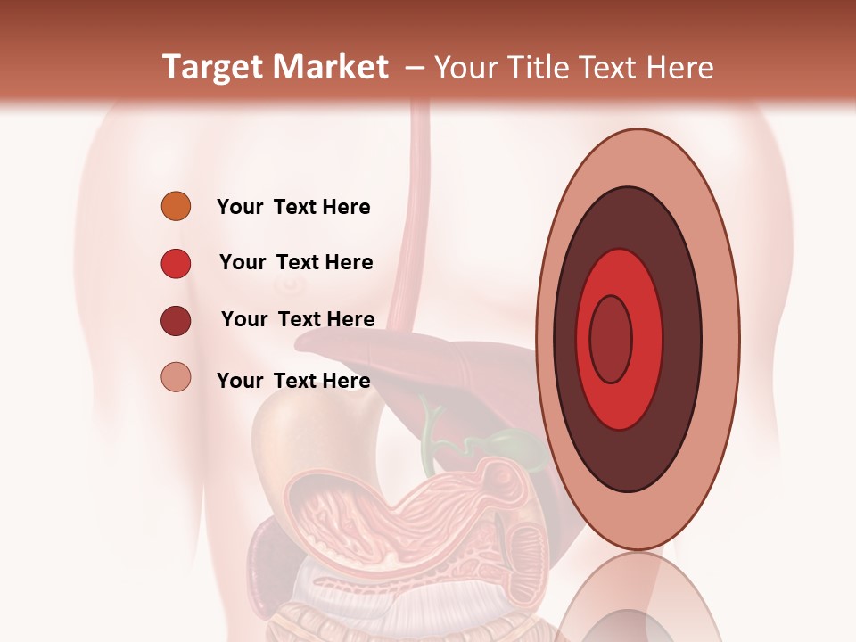 Symbol Health Cecum PowerPoint Template