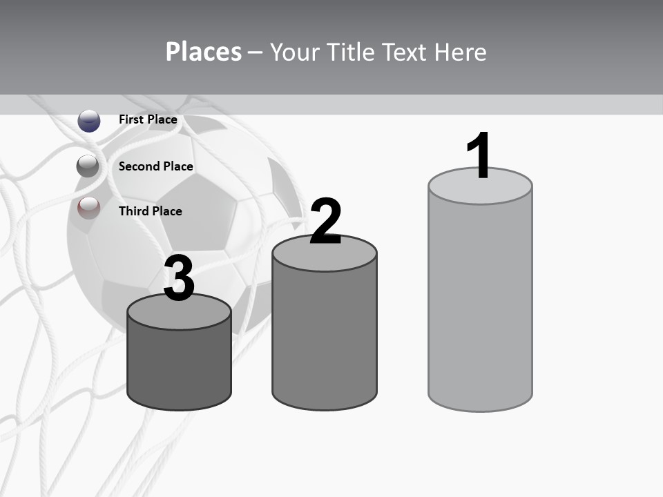 Hexagon Football Isolated PowerPoint Template