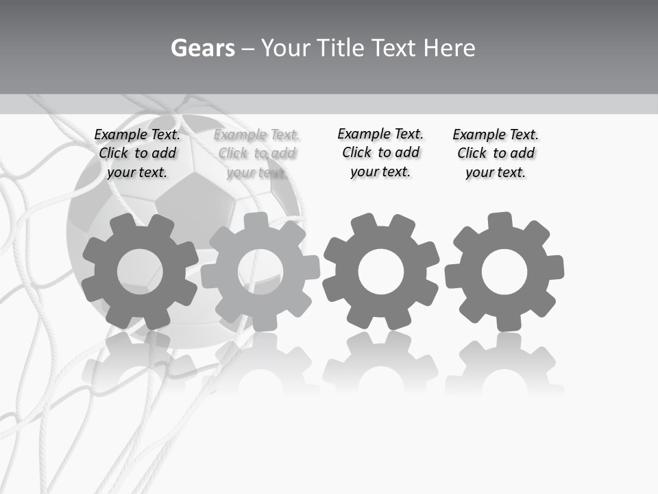 Hexagon Football Isolated PowerPoint Template