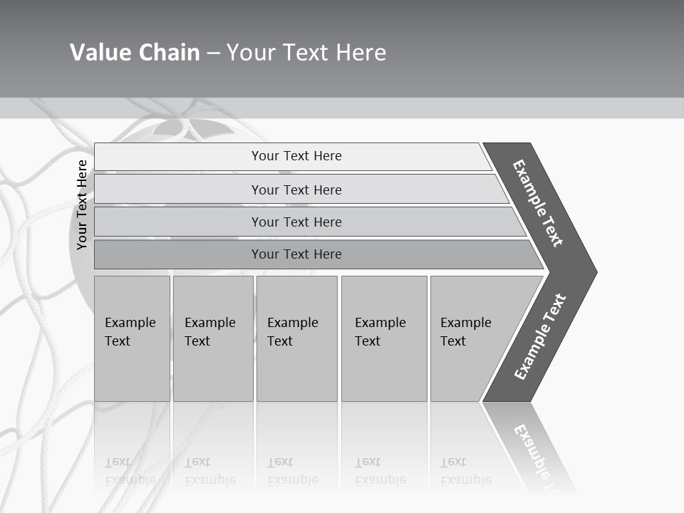 Hexagon Football Isolated PowerPoint Template
