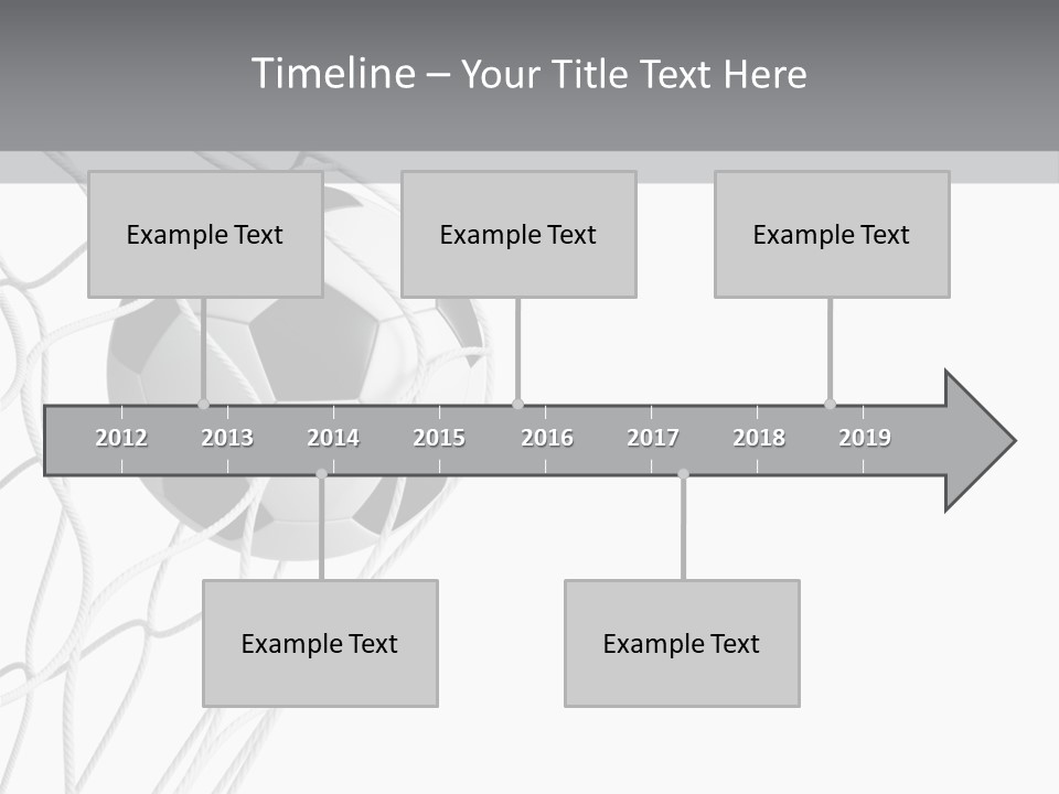 Hexagon Football Isolated PowerPoint Template