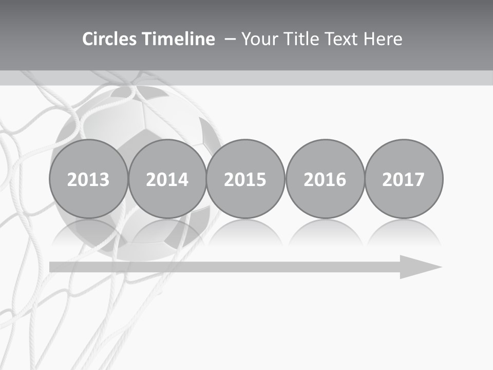 Hexagon Football Isolated PowerPoint Template