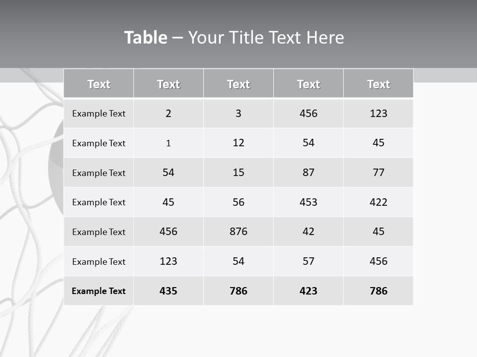 Hexagon Football Isolated PowerPoint Template
