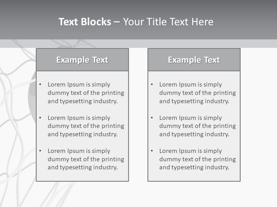 Hexagon Football Isolated PowerPoint Template