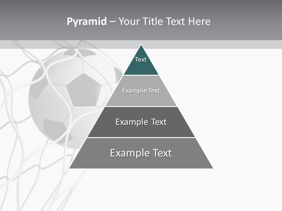 Hexagon Football Isolated PowerPoint Template
