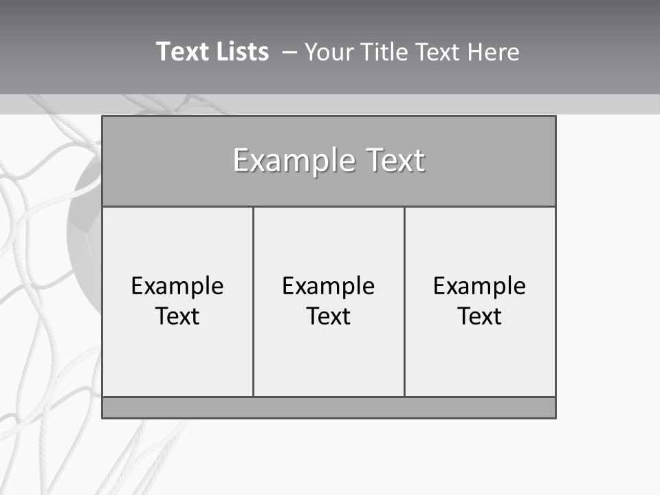 Hexagon Football Isolated PowerPoint Template