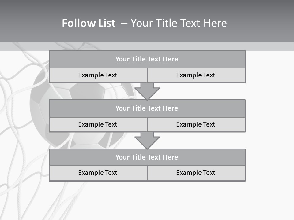 Hexagon Football Isolated PowerPoint Template