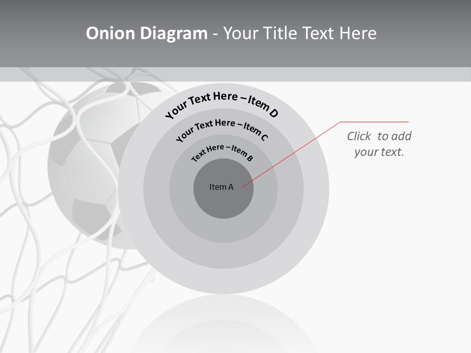 Hexagon Football Isolated PowerPoint Template