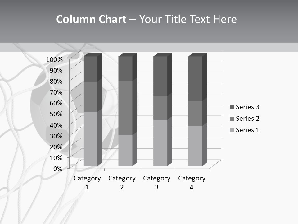 Hexagon Football Isolated PowerPoint Template