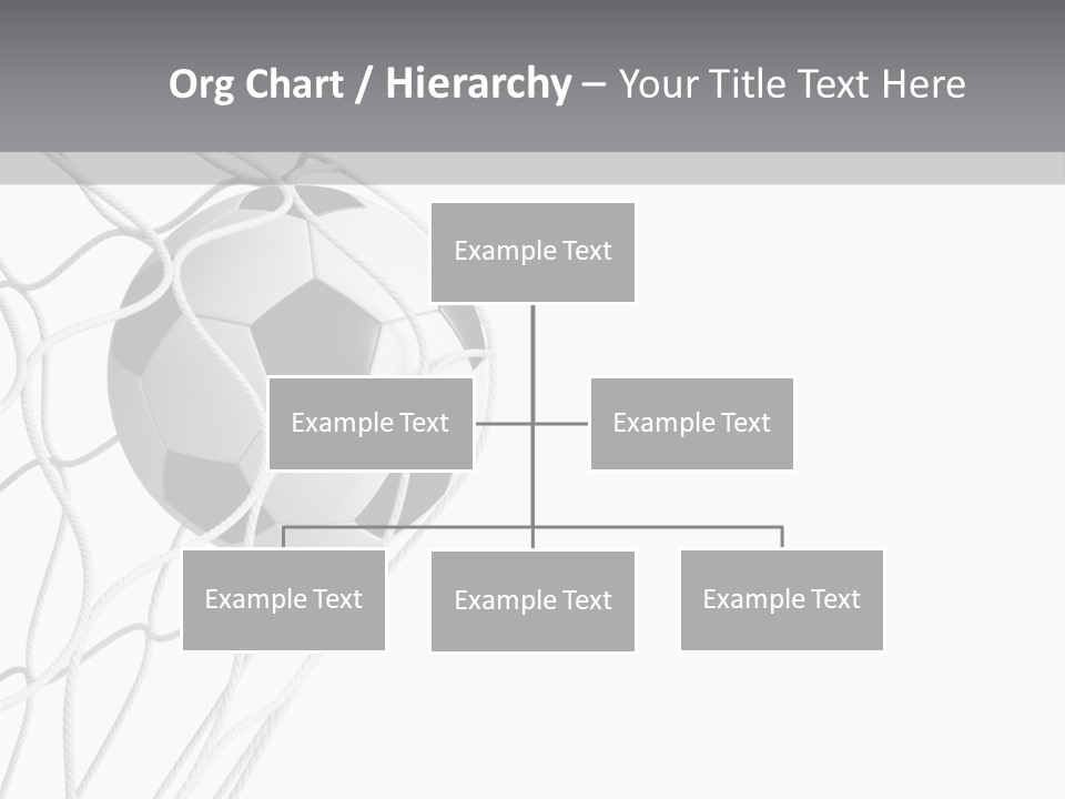 Hexagon Football Isolated PowerPoint Template