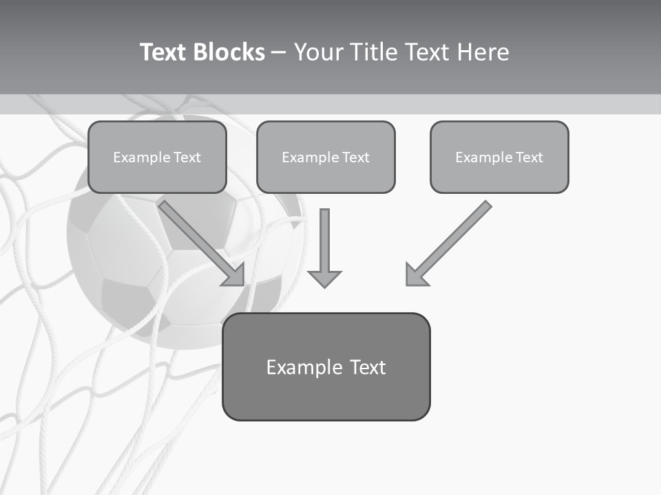 Hexagon Football Isolated PowerPoint Template