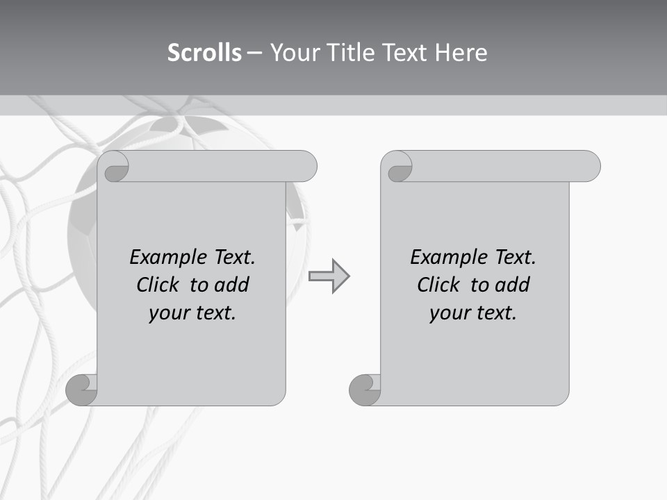 Hexagon Football Isolated PowerPoint Template