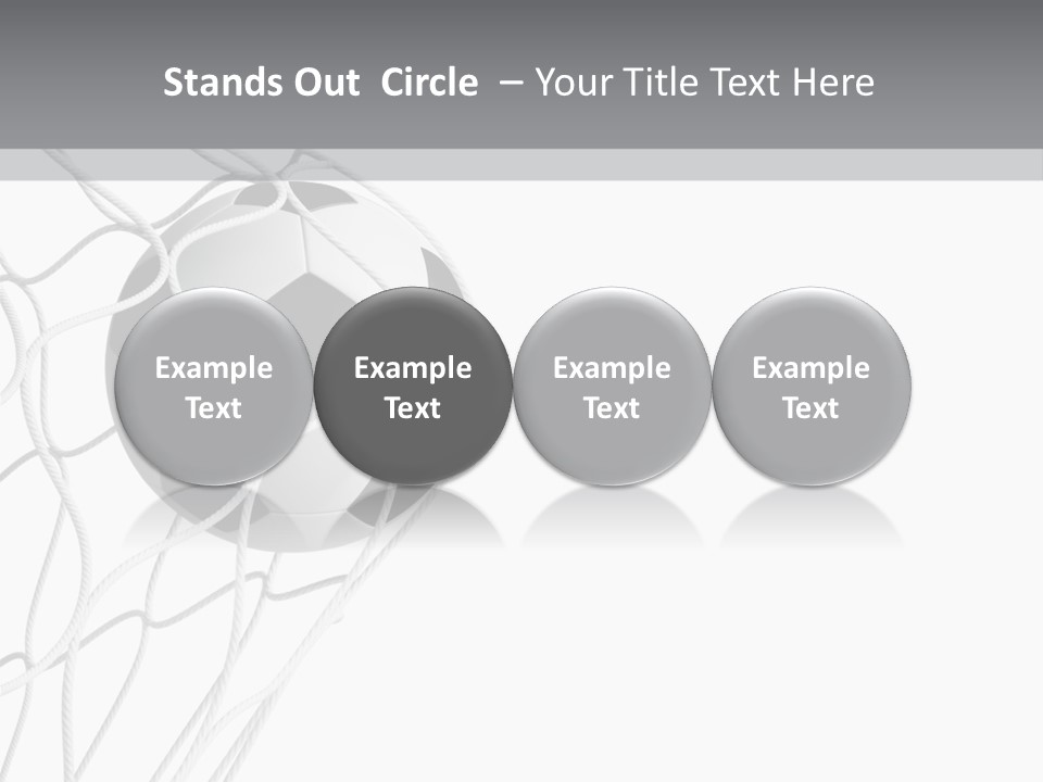 Hexagon Football Isolated PowerPoint Template