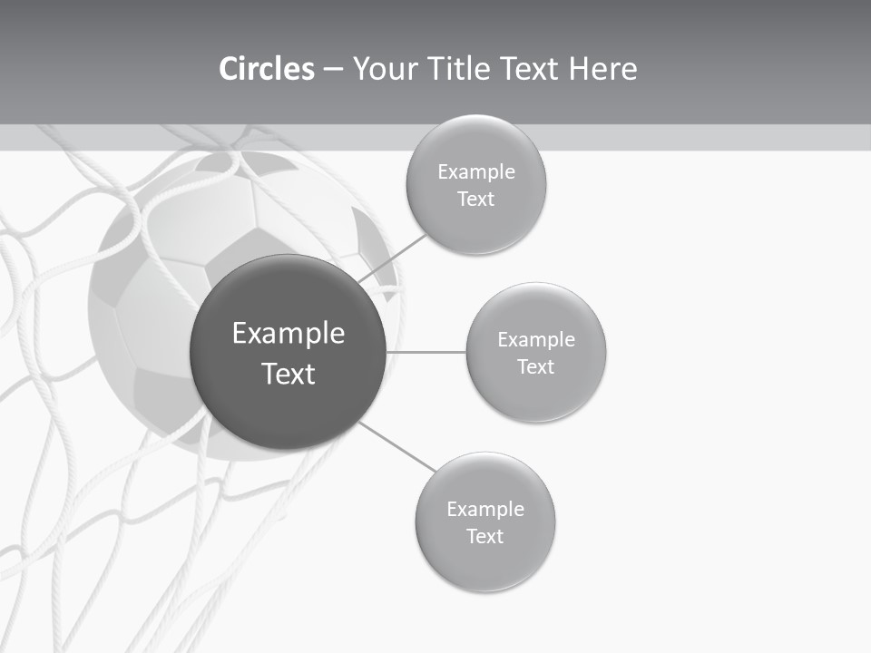 Hexagon Football Isolated PowerPoint Template
