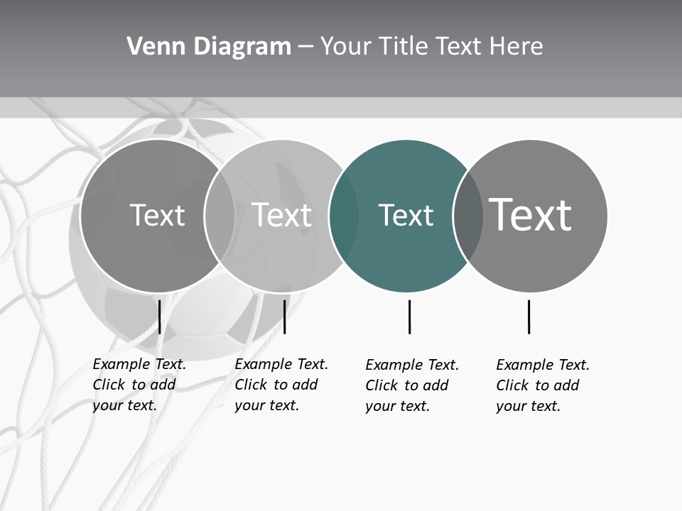 Hexagon Football Isolated PowerPoint Template