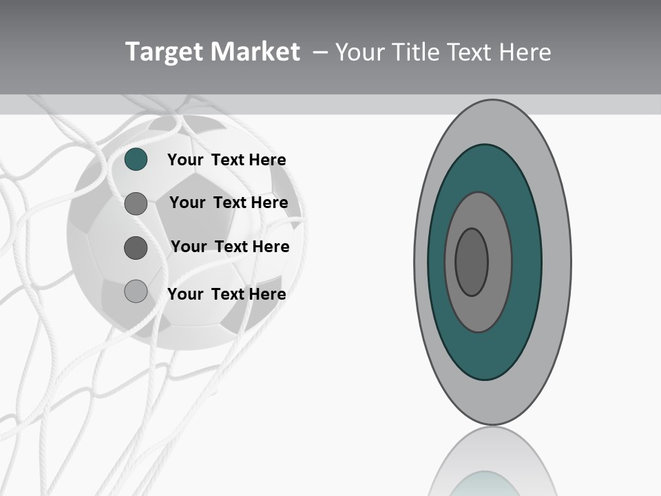 Hexagon Football Isolated PowerPoint Template