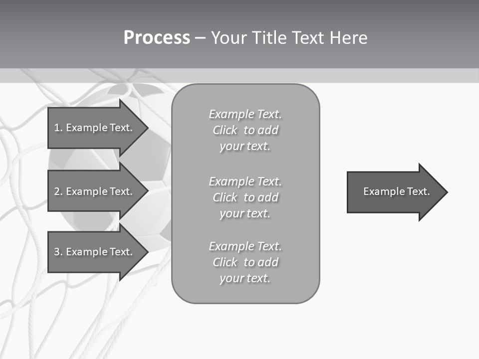 Hexagon Football Isolated PowerPoint Template