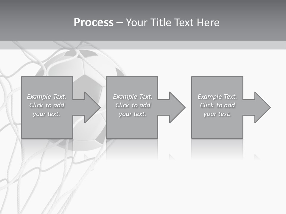 Hexagon Football Isolated PowerPoint Template