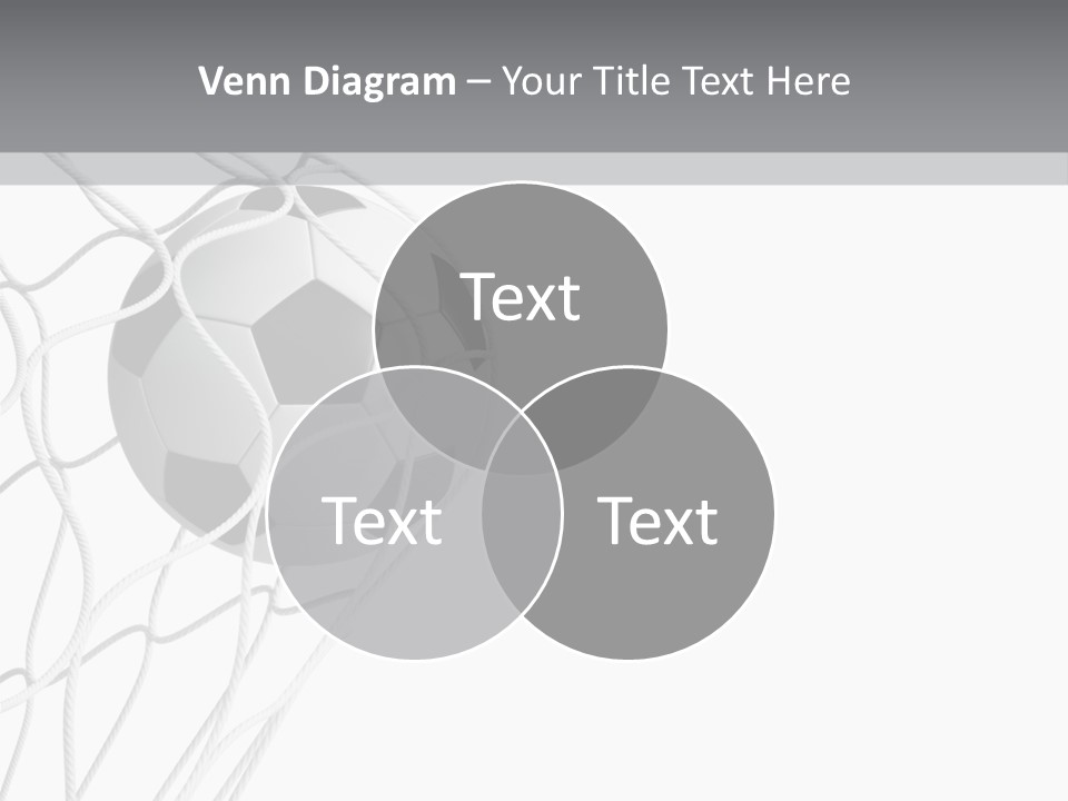 Hexagon Football Isolated PowerPoint Template