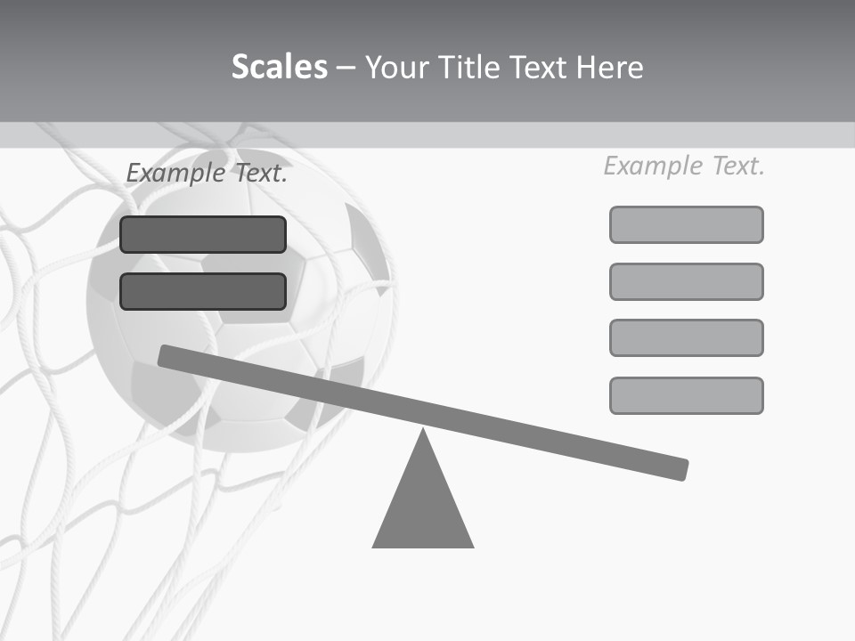 Hexagon Football Isolated PowerPoint Template