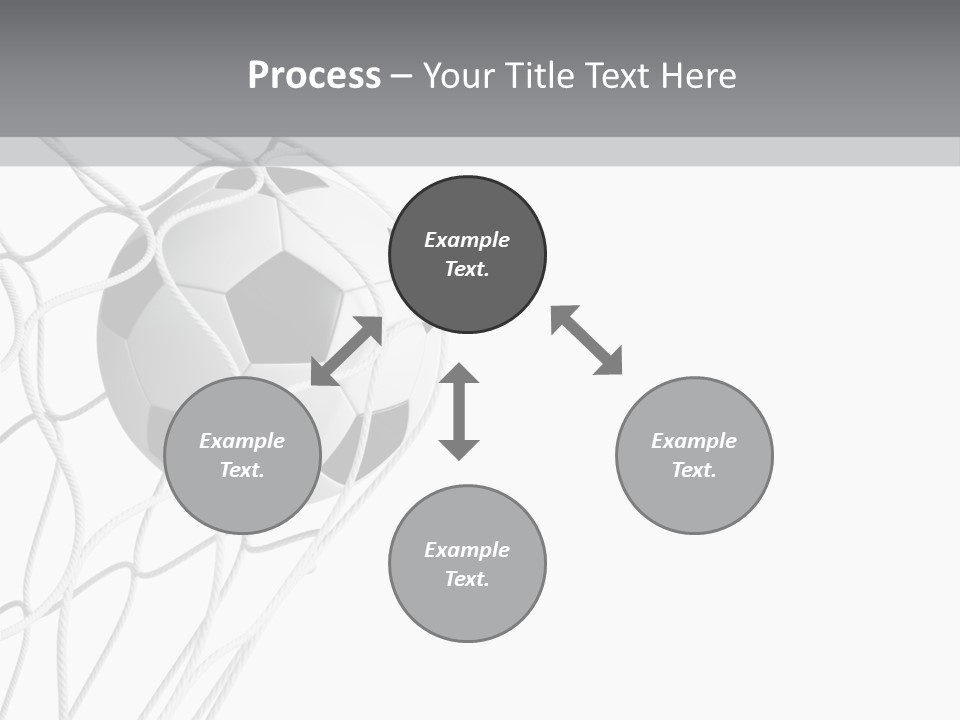 Hexagon Football Isolated PowerPoint Template