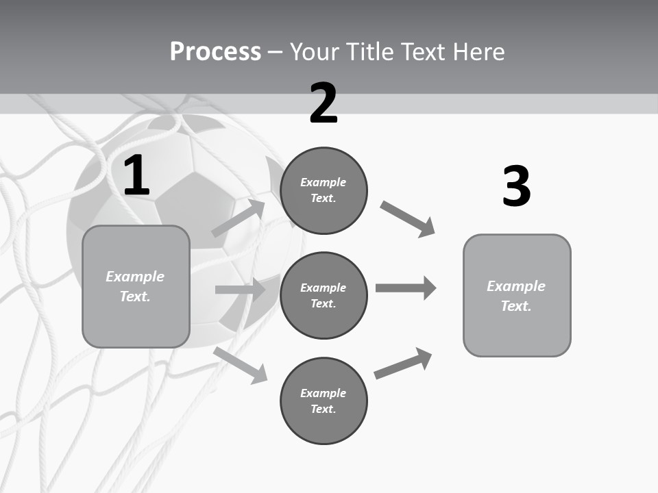 Hexagon Football Isolated PowerPoint Template