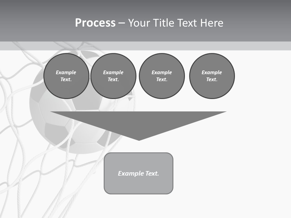 Hexagon Football Isolated PowerPoint Template