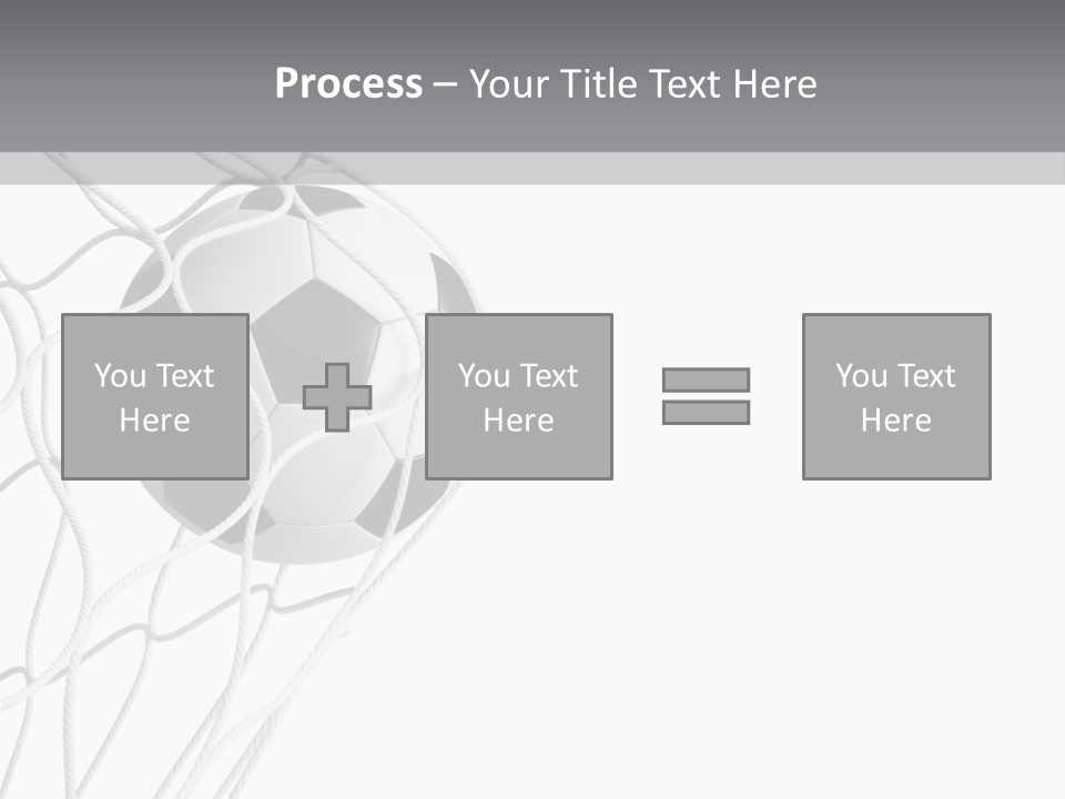 Hexagon Football Isolated PowerPoint Template