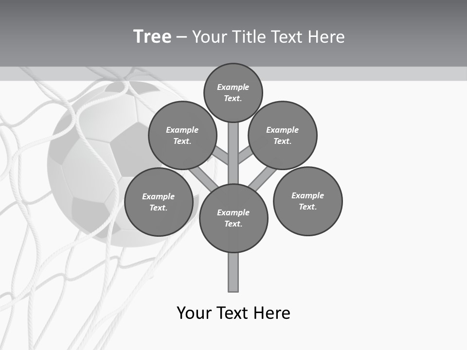 Hexagon Football Isolated PowerPoint Template