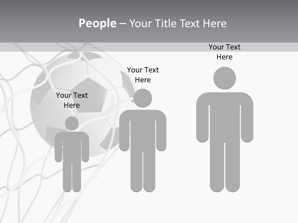 Hexagon Football Isolated PowerPoint Template