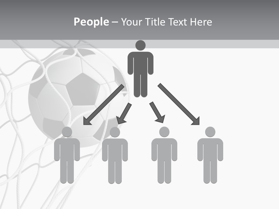 Hexagon Football Isolated PowerPoint Template