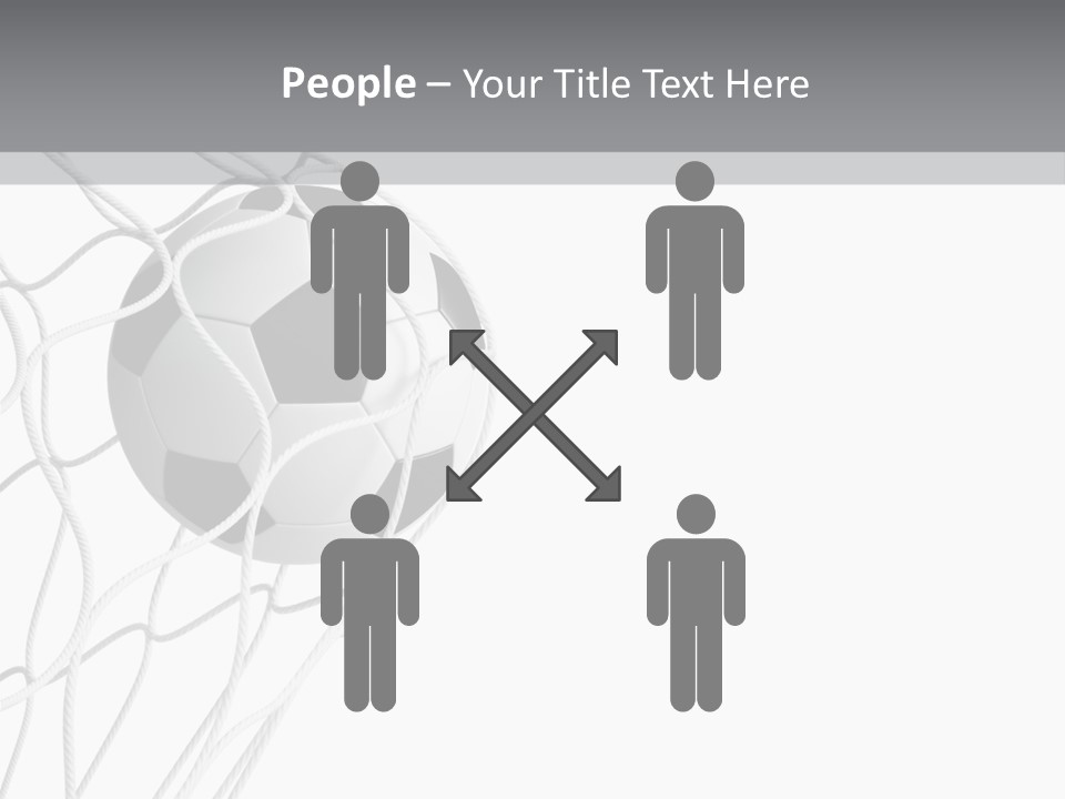 Hexagon Football Isolated PowerPoint Template