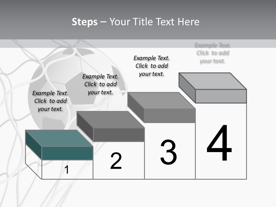 Hexagon Football Isolated PowerPoint Template