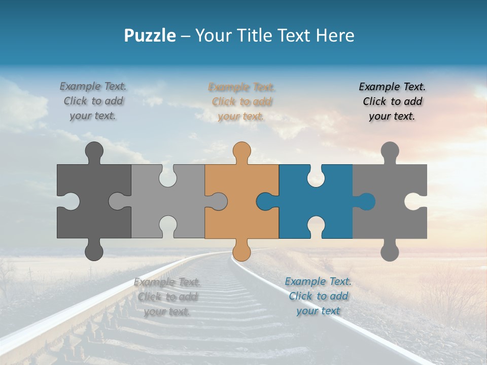 Outdoor Railway Abstract PowerPoint Template