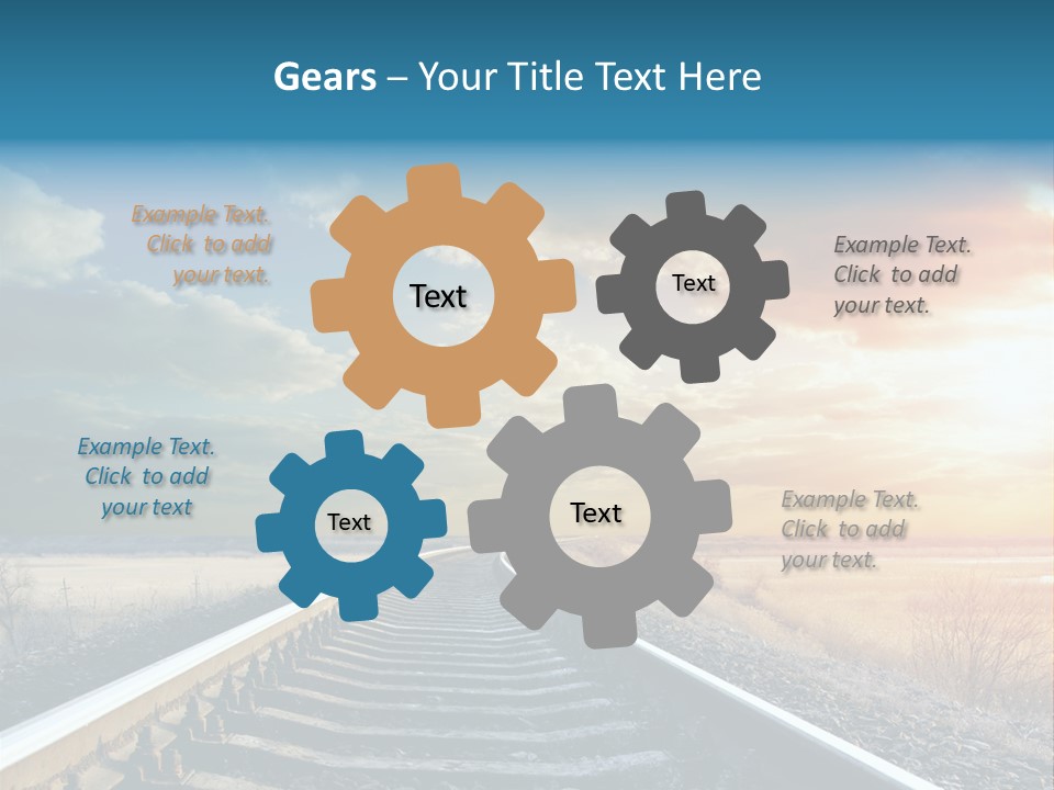 Outdoor Railway Abstract PowerPoint Template