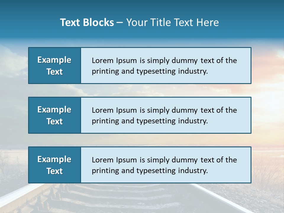 Outdoor Railway Abstract PowerPoint Template
