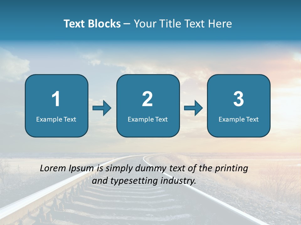 Outdoor Railway Abstract PowerPoint Template