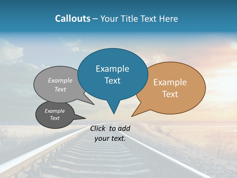 Outdoor Railway Abstract PowerPoint Template