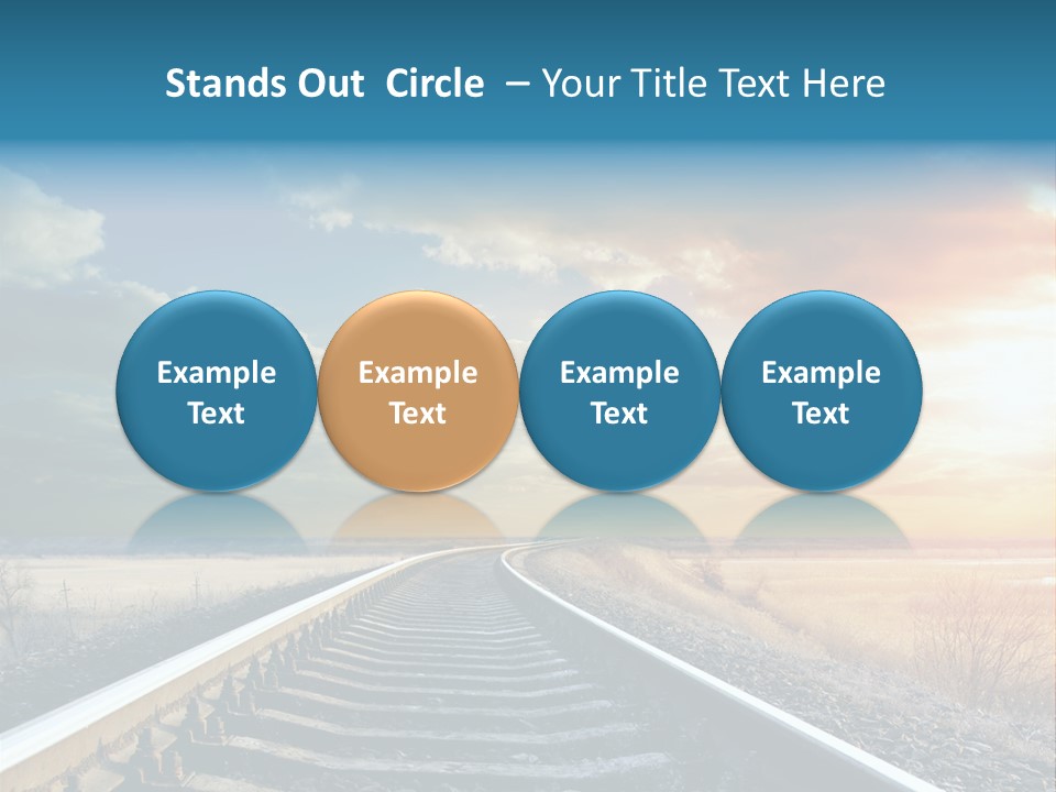 Outdoor Railway Abstract PowerPoint Template